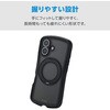 PM-A24AGRSTKMNV iPhone 16 ケース ハイブリッド 衝撃吸収 MAGKEEP 磁力吸着ワイヤレス充電対応 回転式スタンド付 Grippy エレコム 76048379