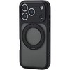 PM-A25CMGSTKMBK iPhone 17 Pro ケース ハイブリッド 衝撃吸収 MAGKEEP 磁力吸着ワイヤレス充電対応 回転式スタンド付 エレコム 76048449
