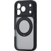 PM-A25CMGSTKMBK iPhone 17 Pro ケース ハイブリッド 衝撃吸収 MAGKEEP 磁力吸着ワイヤレス充電対応 回転式スタンド付 エレコム 76048449