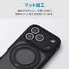 PM-A25CMGSTKMBK iPhone 17 Pro ケース ハイブリッド 衝撃吸収 MAGKEEP 磁力吸着ワイヤレス充電対応 回転式スタンド付 エレコム 76048449