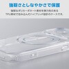 PM-A25CMGSTKSV iPhone 17 Pro ケース ハイブリッド 衝撃吸収 MAGKEEP 磁力吸着ワイヤレス充電対応 回転式スタンド付 エレコム 76048458