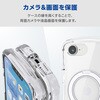PMWA26SGRSTKSV iPhone 17e / 16e ケース ハイブリッド MAGKEEP 磁力装着ワイヤレス充電対応 Grippy 極限保護 回転式スタンド エレコム 76048747