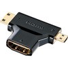 HDMI変換アダプタミニ&マイクロHDMI サンワサプライ