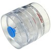 PVCフィルターカセット(GLA-5000・サポートパッド付き・プレウェイト・5 Dec・5.00 μm・37 mm・3ピース透明スチレン従来型・バンド付き・10個入) SKC(環境測定)