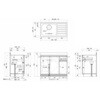 CMⅡ-100LD Comfy series(コンフィシリーズ) 流し台 CM 壁出し水栓タイプ イースタン工業 76064565