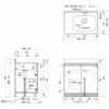 CFⅡ-80RD Comfy series(コンフィシリーズ) 流し台 CF デッキ出し水栓タイプ イースタン工業 76065685