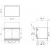 CMⅡ-75GTW Comfy series(コンフィシリーズ) コンロ台 CO 据置型 加熱機器専用 標準タイプ バックガード付 イースタン工業 76066437
