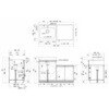 CFⅡ-120ALD Comfy series(コンフィシリーズ) コンロ台付き流し台 CF デッキ出し水栓+据置型加熱機器用コンロ台 イースタン工業 76067724