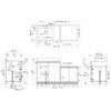 CFⅡ-140ALD Comfy series(コンフィシリーズ) コンロ台付き流し台 CF デッキ出し水栓+据置型加熱機器用コンロ台 イースタン工業 76067803