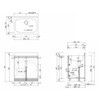 CMⅡ-75SD Comfy series(コンフィシリーズ) 全槽流し台 CM 壁出し水栓タイプ イースタン工業 76068686