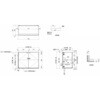 CMⅡ-75FHSLW Comfy series(コンフィシリーズ) 左+下部不燃材付き吊戸棚 高さ60cm イースタン工業 76070314