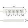 T-T01-3450WH/RS 電源タップ 5m 3ピン RoHS OAタップ エレコム 76081731