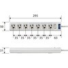 T-T05-3720LG/RS 電源タップ 延長コード 7個口 3P マグネット 雷ガード 抜け止め コード側4口一括スイッチ オフィス 会議室 コンセント エレコム 76081774