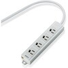 T-T06-3450LG/RS 電源タップ 延長コード 4個口 3P マグネット 抜け止め スイングプラグ 熱に強い二重構造 RoHS OAタップ コンセント エレコム 76081817
