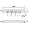 T-WRM3430LG/RS 電源タップ 延長コード 4個口 3P マグネット 抜け止め 固定用フック穴付き 工事用 熱に強い二重構造 RoHS OAタップ エレコム 34693626