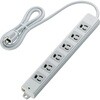 T-WRM3610LG/RS 電源タップ 延長コード 6個口 3P マグネット 抜け止め 固定用フック穴付き 工事用 熱に強い二重構造 RoHS コンセント エレコム 76081862