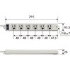 T-WRMK3630LG/RS 電源タップ 延長コード 6個口 3P マグネット 雷ガード 固定用フック穴付 工事用 RoHS コンセント エレコム 76081941