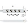 T-WRMT3450LG/RS 電源タップ 延長コード 4個口 3P 手元スイッチ 抜け止め 固定用フック穴 二重構造 工事用 RoHS 3P→2P変換アダプタ付 エレコム 76081975