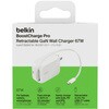 WCH022QCWH BoostCharge Pro 67W 1ポート 巻き取り式USB-Cケーブル付き GaN充電器 BELKIN(ベルキン) 76118151