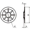SWAS-12-SC ネジコム(脱落防止ねじ・全ねじ)|脱落防止ワッシャ SWAS‐SC NBK(鍋屋バイテック会社) 76142590