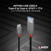 36897 ANTHRA LINE USB2.0 Type-C to Type-A オス/メス OTGケーブル LINDY 76157046