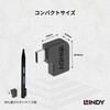 41894 USB3.2 Gen2x2 Type-C オス/メス 90度変換アダプタ LINDY 76157168