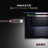 36905 BLACK LINE USB3.2 Gen2x2 Type-Cケーブル LINDY 76157238