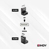 41366 DisplayPort 1.2 オス/メス アダプタ LINDY 76157281