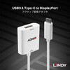 43245 USB3.1 Type-C to DisplayPort アクティブ変換アタブタ LINDY 76157290