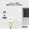 43245 USB3.1 Type-C to DisplayPort アクティブ変換アタブタ LINDY 76157290