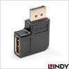 41334 DisplayPort 1.4 オス/メス 変換アダプタ、直角左向き LINDY 76157326