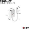 43289 USB3.1 Type-C to DisplayPort アクティブ変換アタブタ LINDY 76157475