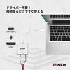 43244 USB3.1 Type-C to HDMI 1.4 4K@30Hz アクティブ変換アタブタ LINDY 76157536