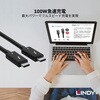 31120 パッシブ Thunderbolt 4 Intel認証取得 Type-Cケーブル LINDY 76157597
