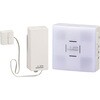 ワイヤレスチャイムセット 扉センサー送信機 光フラッシュ受信機 オーム電機