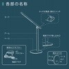 DS-LD36AG-W LEDデスクライト 550lm 4段階調光 高演色Ra95 昼光色 オーム電機 76159715