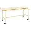 軽量作業台(KKタイプ/耐荷重200kg/ポリエステル天板/キャスター付) サカエ