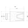 FBTW80-151C 汎用コニカルエアフィルター BMC[バイク用品] 76172507
