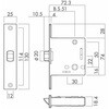 角フロント LVSケース錠 GIKEN(川口技研) 76186455