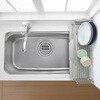 1306233 シンクサイド幅の広がるスタイリッシュ水切り ヨシカワ 76188860