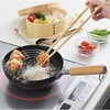SJ3169 NEWグルメパワー木柄いため兼用天ぷら鍋 ヨシカワ 76189140