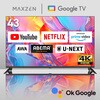 MVU43CH07 MVU43CH07 [43V型 地上・BS・110度CSデジタル 4K対応 液晶テレビ] MAXZEN 76192676
