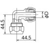 SR-850 13mmポリエチレン管継手 エルボソケット オンダ製作所 76194277