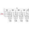 WH1A-CE04 CE型ダブルロックジョイントP回転ヘッダー IN20A×OUT13A オンダ製作所 76195528
