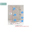 SPL-6620WHT ロートアイアン調 3段ラック ホワイト  BLANCTIQUE(ブランティーク) 住まいスタイル 76199979
