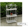 SPL-6620WHT ロートアイアン調 3段ラック ホワイト  BLANCTIQUE(ブランティーク) 住まいスタイル 76199979