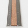 42304006 アルミ&ウッド定規<15cm> デザインフィル(ミドリ) 76230790