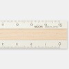 42305006 アルミ&ウッド定規<15cm> デザインフィル(ミドリ) 76230799