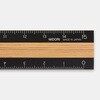 42270006 アルミ&ウッド定規<15cm> デザインフィル(ミドリ) 76231018
