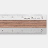 42274006 アルミ&ウッド定規<15cm> デザインフィル(ミドリ) 76231027